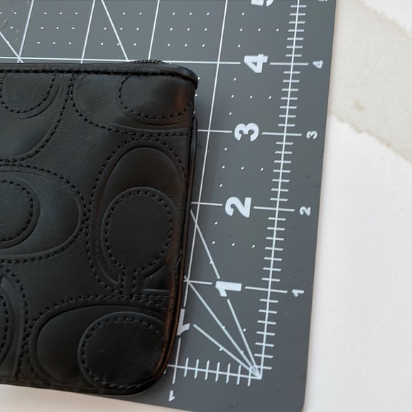 Coach Factory wristlet. Black leather. New with tag. - Picture 4 of 5